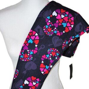 Valentines Day Sugar Skull Leggings TC Hearts Lock Key 12-20 Multicolored